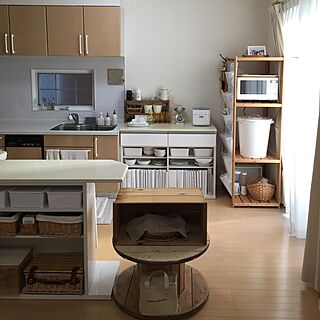 キッチン/白×木/IKEA/シンプルライフ/ものを持たない暮らし...などのインテリア実例 - 2016-09-27 15:54:30