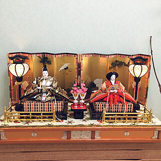 日本文化のある暮らし/桐の箱/雛人形出しました/7段飾り雛人形/ひな祭りのインテリア実例 - 2020-02-16 10:50:54