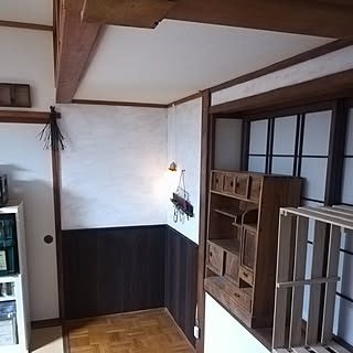 部屋全体/アトリエにしたい部屋/物置部屋/唯一のクロス壁の部屋/腰板DIY...などのインテリア実例 - 2018-03-26 01:28:20