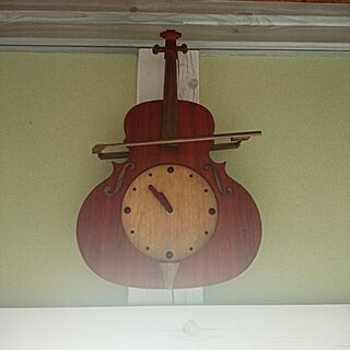 リビング/時計/壁掛け時計/バイオリン/バイオリンの時計...などのインテリア実例 - 2017-02-16 10:56:10