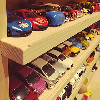 棚/おもちゃ部屋/おもちゃ収納/収納/トミカ収納...などのインテリア実例 - 2016-03-06 19:17:24