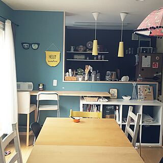 部屋全体/DIY/ニトリ/IKEA/色のある壁...などのインテリア実例 - 2016-09-21 12:22:44