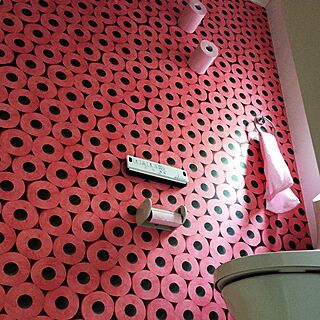 バス/トイレ/ピンク/ピンクの壁/Pink/walpa...などのインテリア実例 - 2017-05-10 14:09:34