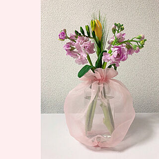 花/花瓶カバー/花瓶/リビングのインテリア実例 - 2022-02-17 00:51:47