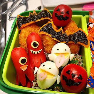 キッチン/ハロウィン/キャラ弁/インテリアじゃなくてごめんなさいのインテリア実例 - 2016-10-12 08:30:25