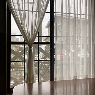壁/天井/2018.12.20/窓にマスキングテープ/小さな家♡のインテリア実例 - 2018-12-20 08:55:53
