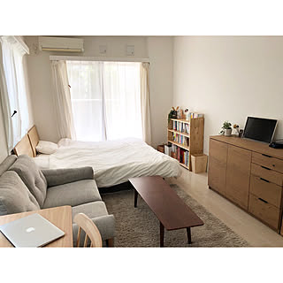 1k ふたり暮らしのレイアウト おしゃれなインテリアコーディネートの実例 Roomclip ルームクリップ