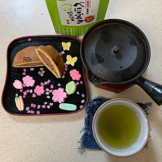 人工大理石のカウンタートップ/キッチンカウンターの上/和菓子司あたらし/ばいこう堂/季節の干菓子...などのインテリア実例 - 2021-04-06 09:41:36