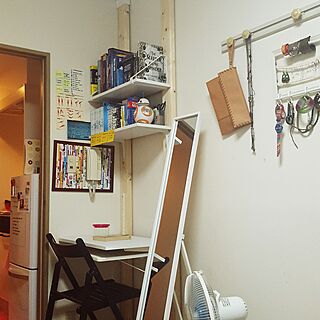 棚/DIY/ディアウオール/1K/本My Shelfのインテリア実例 - 2016-09-04 21:16:51