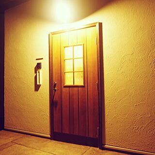 玄関/入り口/ドア/レクサンドーレン 玄関ドア/玄関/塗り壁...などのインテリア実例 - 2016-03-23 19:21:28