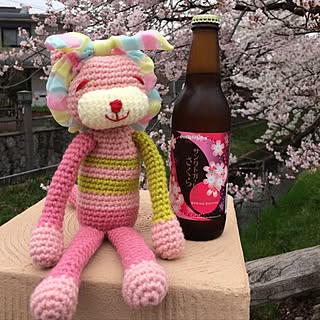 机/桜/あみねこさん/ハンドメイド/編み物...などのインテリア実例 - 2017-04-10 08:22:32