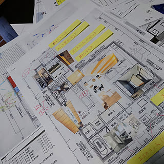 部屋全体/間取り図/打ち合わせの様子/打ち合わせ資料/間取り決めのインテリア実例 - 2022-09-13 08:35:58