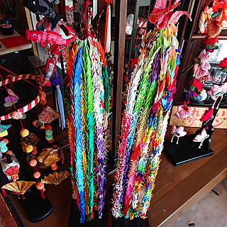 折り紙 千羽鶴のおしゃれなアレンジ 飾り方のインテリア実例 Roomclip ルームクリップ