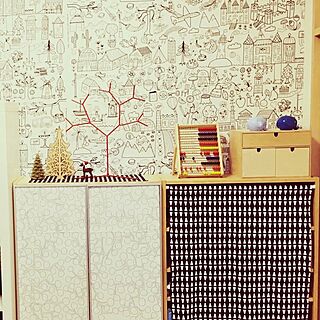 壁/天井/IKEA/北欧/DIY/ハンドメイド...などのインテリア実例 - 2016-01-28 11:49:45