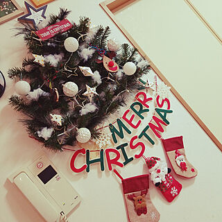 リビング/IKEA/壁面ツリー/クリスマスツリー/クリスマスのインテリア実例 - 2021-12-13 14:04:44
