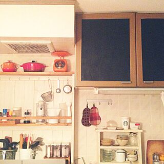 キッチン/DIY/黒板/調味料棚/調味料棚DIY...などのインテリア実例 - 2014-10-20 22:13:33