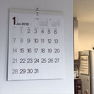 カレンダー/カレンダー2018/シンプル/セリアのインテリア実例 - 2018-01-29 00:23:20