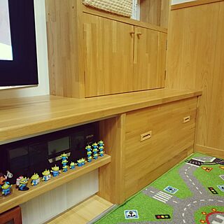 棚/すっきり暮らしたい/創作家具/創作テレビボード/建具屋さんありがとう!!...などのインテリア実例 - 2017-07-05 22:22:29