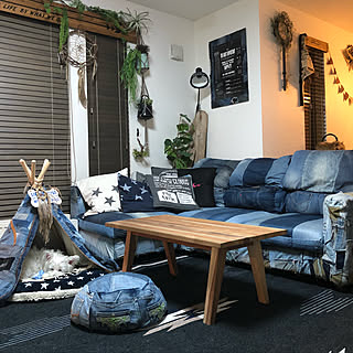 Patchwork Low Table ！古材貼りローテーブル（Catalog