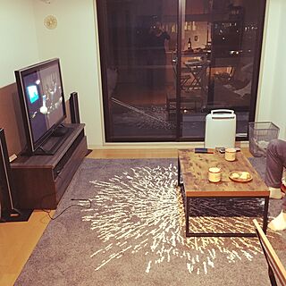 部屋全体/入居後/IKEA/テレビ台/ニトリ...などのインテリア実例 - 2017-03-18 13:48:51