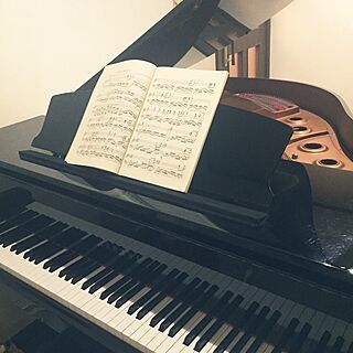 リビング/グランドピアノ/YAMAHA/ピアノがある部屋/楽器...などのインテリア実例 - 2016-12-04 20:36:09
