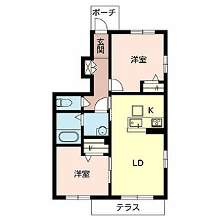 積水ハウスの賃貸/間取り図/部屋全体のインテリア実例 - 2020-02-10 19:12:48