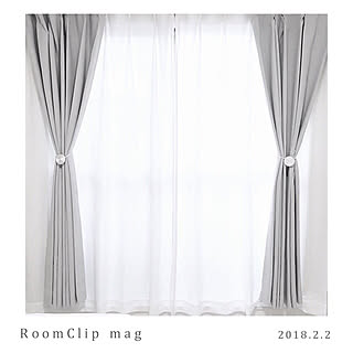 カーテン ニトリのカーテンのおしゃれなアレンジ 飾り方のインテリア実例 Roomclip ルームクリップ