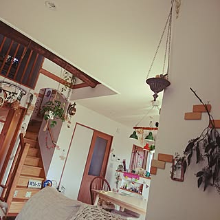 部屋全体/観葉植物/雑貨大好き♡/いつもいいね！押し逃げごめんなさい/アイアン...などのインテリア実例 - 2017-04-04 13:12:00