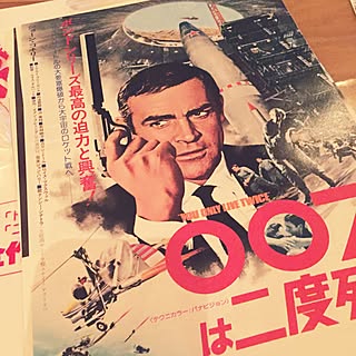 レトロ 映画チラシのおしゃれなインテリア・部屋・家具の実例