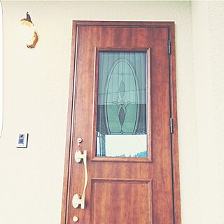 玄関/入り口/玄関ドア/ランプ/玄関照明/玄関のインテリア実例 - 2017-04-09 00:50:23