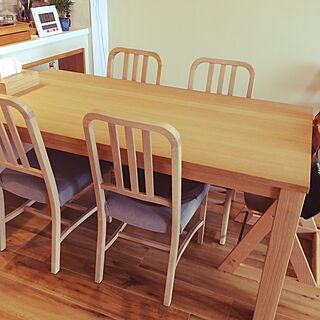 机/IKEAのティッシュカバー/天然木/天然木のダイニングテーブル/actus椅子...などのインテリア実例 - 2017-02-24 11:37:13