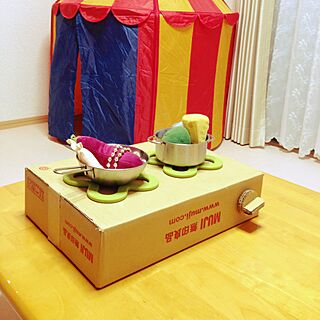 リビング/手作りおもちゃ/ままごと/ままごとキッチンDIY/IKEAのインテリア実例 - 2016-03-26 17:59:42