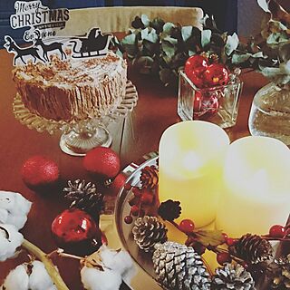 机/クリスマスパーティー/クリスマスケーキ/クリスマスデコレーションのインテリア実例 - 2016-12-18 21:49:51