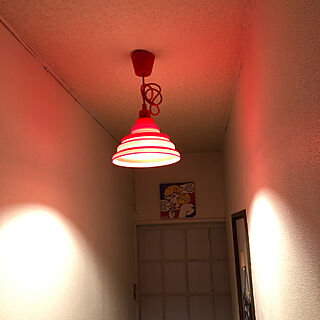 赤い照明器具/DIY/雑貨/ポップアート/壁/天井のインテリア実例 - 2021-01-31 08:14:28
