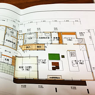 部屋全体/アイランドキッチン/間取り/二世帯のインテリア実例 - 2017-12-06 23:54:18