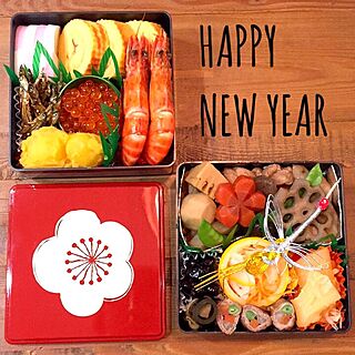 HAPPY NEW YEAR/2017年/おせち料理/あけましておめでとうございます♡のインテリア実例 - 2017-01-01 10:24:07
