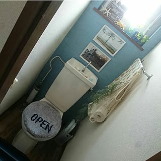 バス/トイレ/西海岸インテリア/賃貸でも諦めない！/賃貸でも楽しく♪/古い賃貸...などのインテリア実例 - 2017-06-02 15:35:11