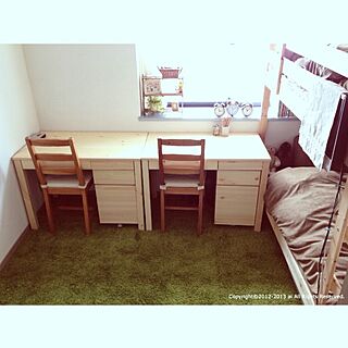 ベッド周り/勉強机/IKEA/無印良品/子供の勉強机...などのインテリア実例 - 2013-03-03 16:18:09