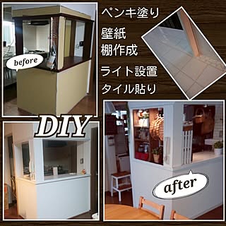 壁/天井/DIY/カフェ風/ホワイト×ウッド/白×茶...などのインテリア実例 - 2015-11-08 11:14:52