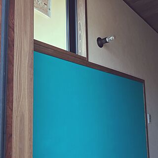 玄関/入り口/建築中/カラーチョークボードペイント/黒板のインテリア実例 - 2017-03-20 08:48:24
