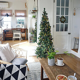 クリスマスツリー/NO GREEN NO LIFE/IKEA/DIY/グリーンインテリア...などのインテリア実例 - 2020-12-17 19:39:37