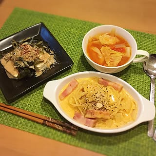 机/おうちごはん/毎度お馴染みの、我が家の夕食♡/今日も美味しかった♡/天然ママ...などのインテリア実例 - 2016-02-21 21:58:57