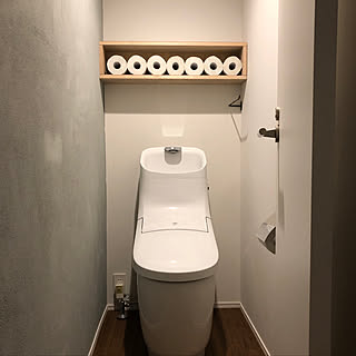 トイレットペーパー収納/大谷塗り/バス/トイレのインテリア実例 - 2019-09-21 17:41:06