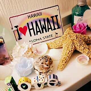バス/トイレ/賃貸でも楽しく♪/Hawaii♡/Hawaiian/ハワイアン雑貨...などのインテリア実例 - 2016-06-09 08:49:23