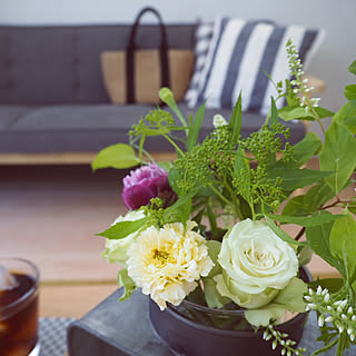 趣味部屋/観葉植物/花のある暮らし/お花を飾る/暮らしを楽しむ...などのインテリア実例 - 2018-06-15 09:06:35