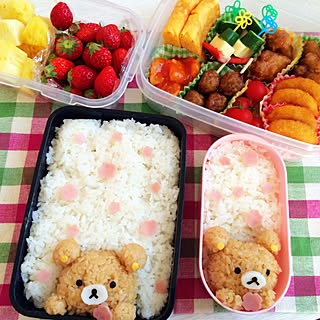 リビング/リラックマ♡/初めての手作り弁当♫/彼氏に手作りお弁当♡/娘の手作り...などのインテリア実例 - 2016-04-26 08:07:20