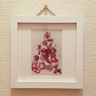 壁/天井/クリスマス/handmade/飾り/フレームのインテリア実例 - 2013-11-10 11:41:42