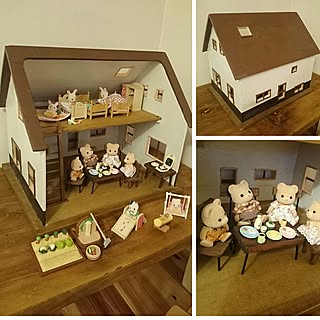 お義父さんがＤＩＹ！/じいちゃんから孫へ/シルバニアのおうち/インスタ→slow.life.works/じいちゃん作品♪...などのインテリア実例 - 2016-09-24 17:12:54