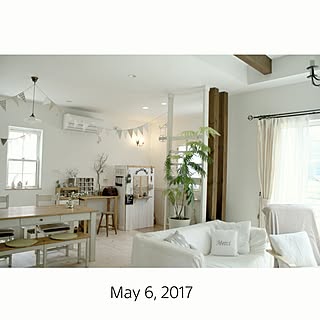 部屋全体/エフォートレス・スタイル/エバーフレッシュ/ガーランド/100均...などのインテリア実例 - 2017-05-06 11:38:25