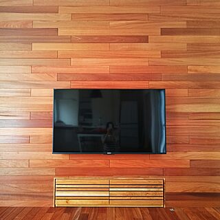 壁/天井/壁掛けテレビ/壁板貼り/テレビボードのインテリア実例 - 2016-06-28 13:19:40
